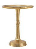 Mila - bijzettafel - zilver of goud - aluminium - ø 44x53 cm