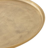 Mila - bijzettafel - zilver of goud - aluminium - ø 44x53 cm