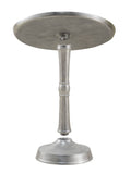 Eva - table d'appoint - argent - aluminium - ø 44x53 cm