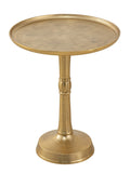 Robert - bijzettafel - goud - massief aluminium - ø 44x53 cm