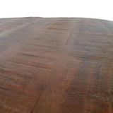 Noah - Beistelltisch - massives Altholz - Metall - ø 55 cm