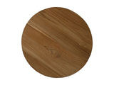 Bijzettafel - 30x30x45 - Naturel - Teak/rotan