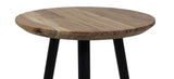 Bijzettafel Zurich - ø40x50 - Naturel - Acaciahout/ijzer