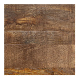 Sophie - bloemenhocker set - natuurlijk hout - mangohout - 27x27 cm