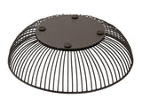 Mila - Brotmand - zwart - metaal - ø 28 x 7 cm (set van 12)