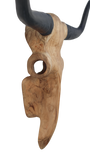 Büffelkopf - natur/schwarz - Teak - 80x10x50 