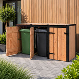 container ombouw laura 3 kliko's met twee deuren open