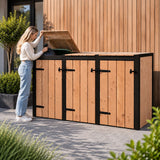 container ombouw laura 3 kliko's met klep open