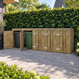 container ombouw 5 kliko's arjan met deuren open