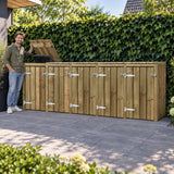 container ombouw 5 kliko's arjan met klep open