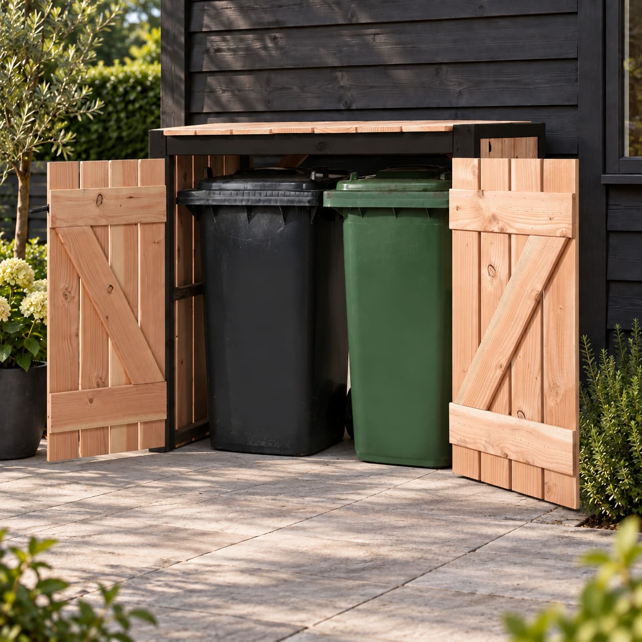 container ombouw mia 2 kliko'smet deuren open