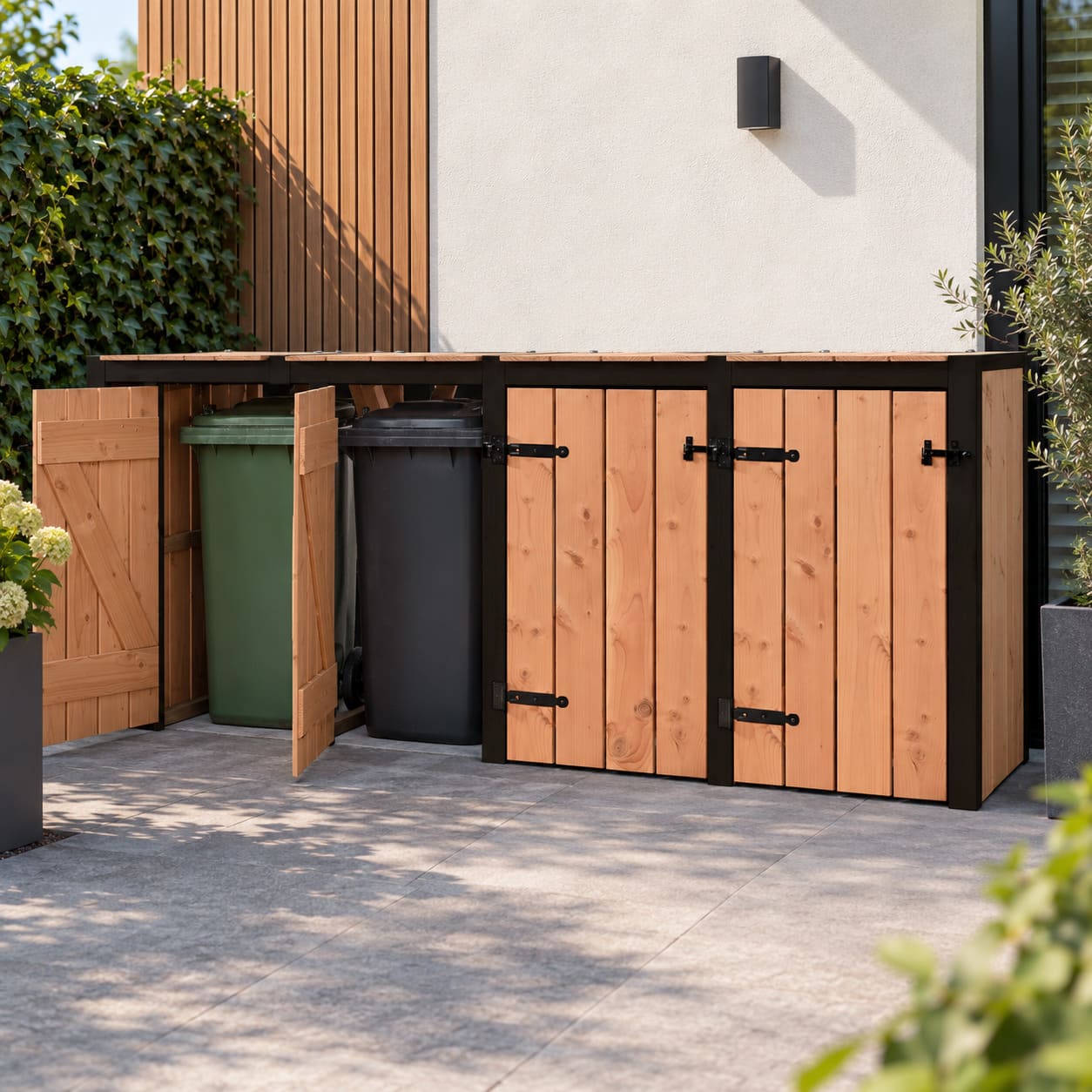container ombouw nina 4 kliko's met deuren open