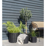 Taylor - Couverture Cort - Gris foncé/Blanc - Coton - 130x160 cm