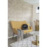 Taylor - Couverture Cort - Gris foncé/Blanc - Coton - 130x160 cm