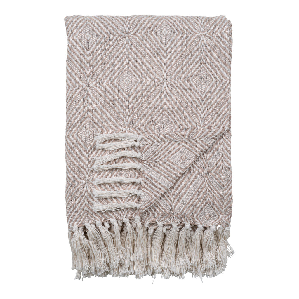 Robinson - Cort Plaid - Ivoor/Beige - Katoen - 130x160 cm
