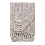 Robinson - Cort Plaid - Ivoor/Beige - Katoen - 130x160 cm
