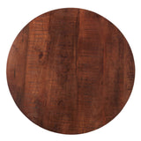 James – Couchtisch – Schwarz – recyceltes Holz und Metall – ø 55 cm