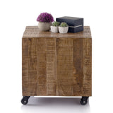 Ava - Couchtisch - natuurlijk hout - mango altholz - 45x45x45 cm