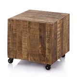 Ava - Couchtisch - natuurlijk hout - mango altholz - 45x45x45 cm