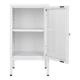 Vos - kast - wit - staal en glas - diverse maten