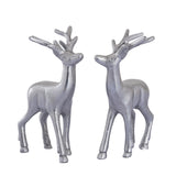Olivia - Dekofigur Hirsch 2er Set - Metall - 20 cm
