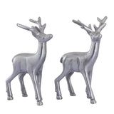 Olivia - Dekofigur Hirsch 2er Set - Metall - 20 cm