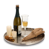 Eva - Deko Tablet - Silber oder Gold - Metall - ø 40 cm