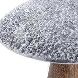 Anna - Dekofiguren set - natuurlijk - mangohout en aluminium - H20/12x13/10cm