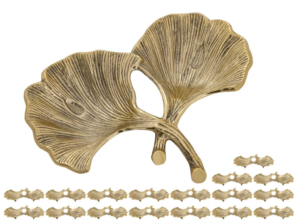 Anna - decoratieve schaal - goud of zilver - aluminium - 18-delig