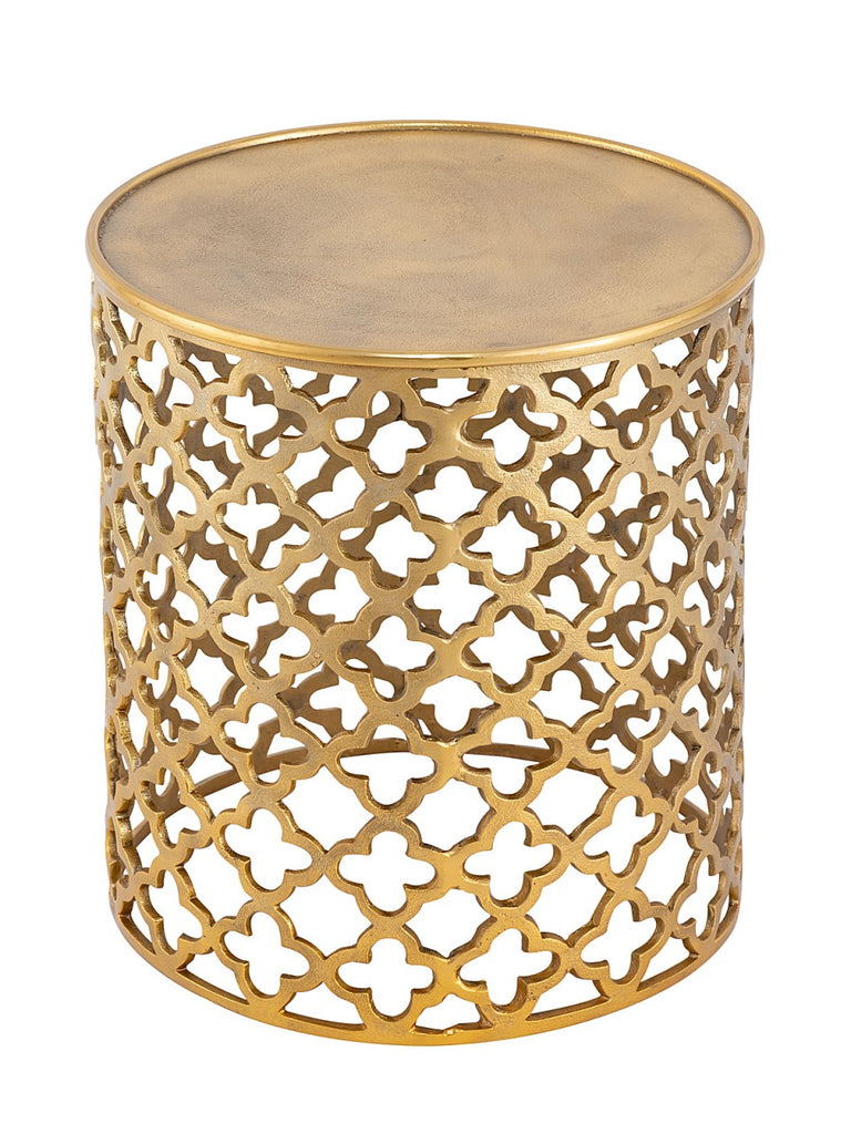 Sophie - table d'appoint - argent ou or - aluminium - ø 40 x 45 cm