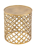 Sophie - table d'appoint - argent ou or - aluminium - ø 40 x 45 cm