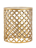 Sophie - table d'appoint - argent ou or - aluminium - ø 40 x 45 cm