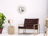 Sophie - table d'appoint - argent ou or - aluminium - ø 40 x 45 cm
