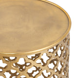 Sophie - table d'appoint - argent ou or - aluminium - ø 40 x 45 cm