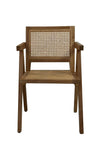 Esszimmerstuhl - 56x52x83 - Natur - Teak/Rattan