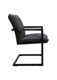 Esszimmerstuhl Boston - Dunkelgrau - Velours/Metall - 2er-Set 68x56x89 cm