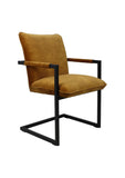 Esszimmerstuhl Boston - Gold - Velours/Metall - 2er-Set 68x56x89 cm
