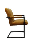 Esszimmerstuhl Boston - Gold - Velours/Metall - 2er-Set 68x56x89 cm