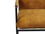Esszimmerstuhl Boston - Gold - Velours/Metall - 2er-Set 68x56x89 cm