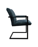 Esszimmerstuhl Boston - Niagara - Velours/Metall - 2er-Set - 56x68x89 cm