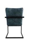 Esszimmerstuhl Boston - Niagara - Velours/Metall - 2er-Set - 56x68x89 cm