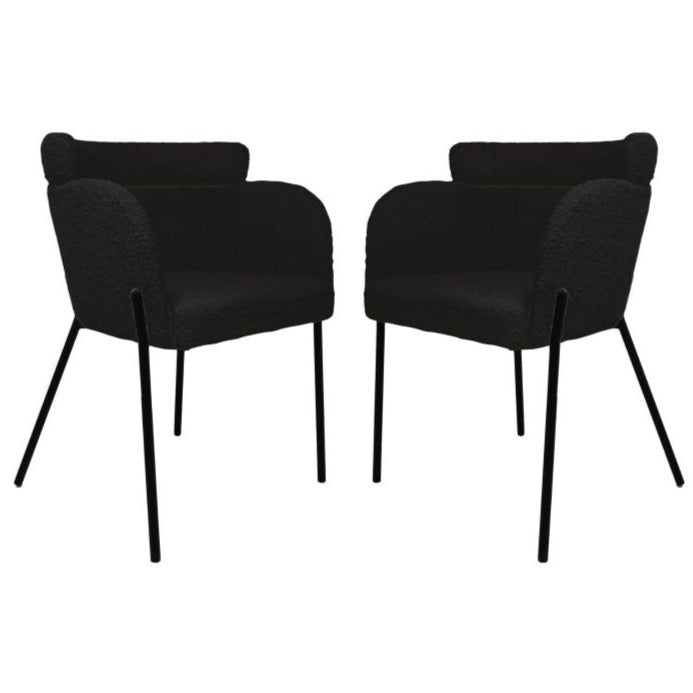 Luxe antracietkleurige eetkamerstoelen - Set van 2 met elegant design en hoogwaardige materialen.