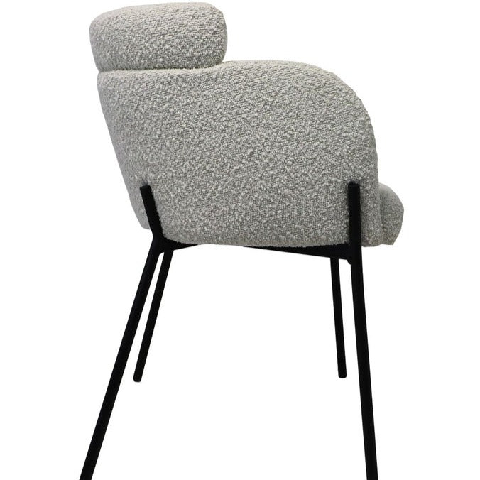 Upgrade je eetkamer met comfortabele Eetkamerstoel Luca - Wit.