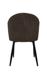 Esszimmerstuhl Yuna - Espresso - Teddy/Metall - 2er-Set 60x54x82,5 cm