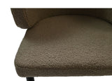 Esszimmerstuhl Yuna - Espresso - Teddy/Metall - 2er-Set 60x54x82,5 cm