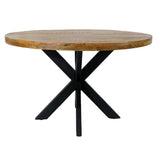 Mia - eettafel - tabak - mango hout - ø120cm