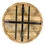 Mia - eettafel - tabak - mango hout - ø120cm
