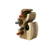Unieke wijnopslag: Handgemaakt Suar-houten Flessenrek van Wood Selections.