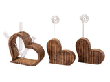 Olivia - Dekorationsset - Naturholz - Mangoholz - 3-teilig