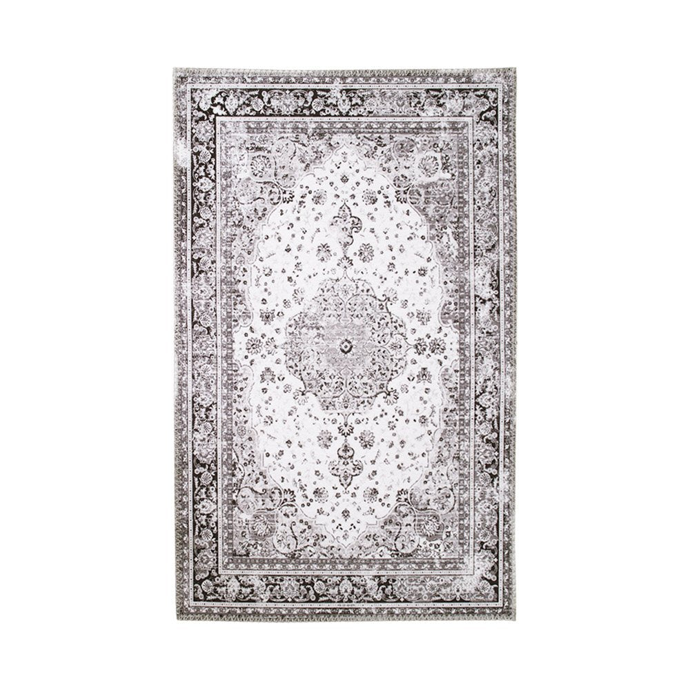 Fox - Havanna-Teppich - Schwarz/Weiß - Chenille-Polyester - 160x230 cm